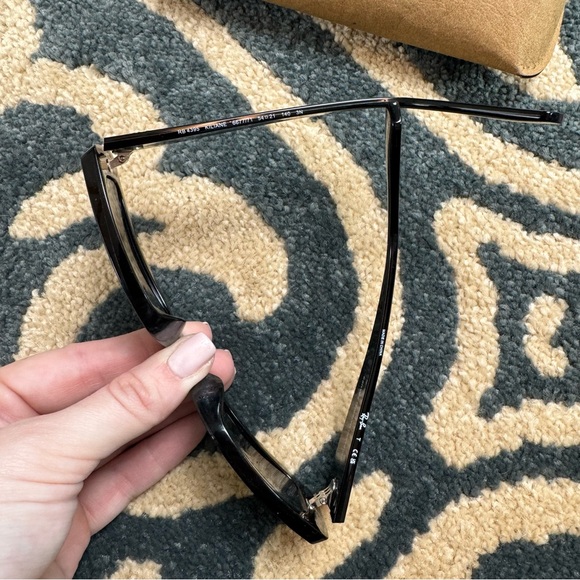 Ray-Ban Black Kiliane Sunglasses with Tan Case - Picture 3 of 11